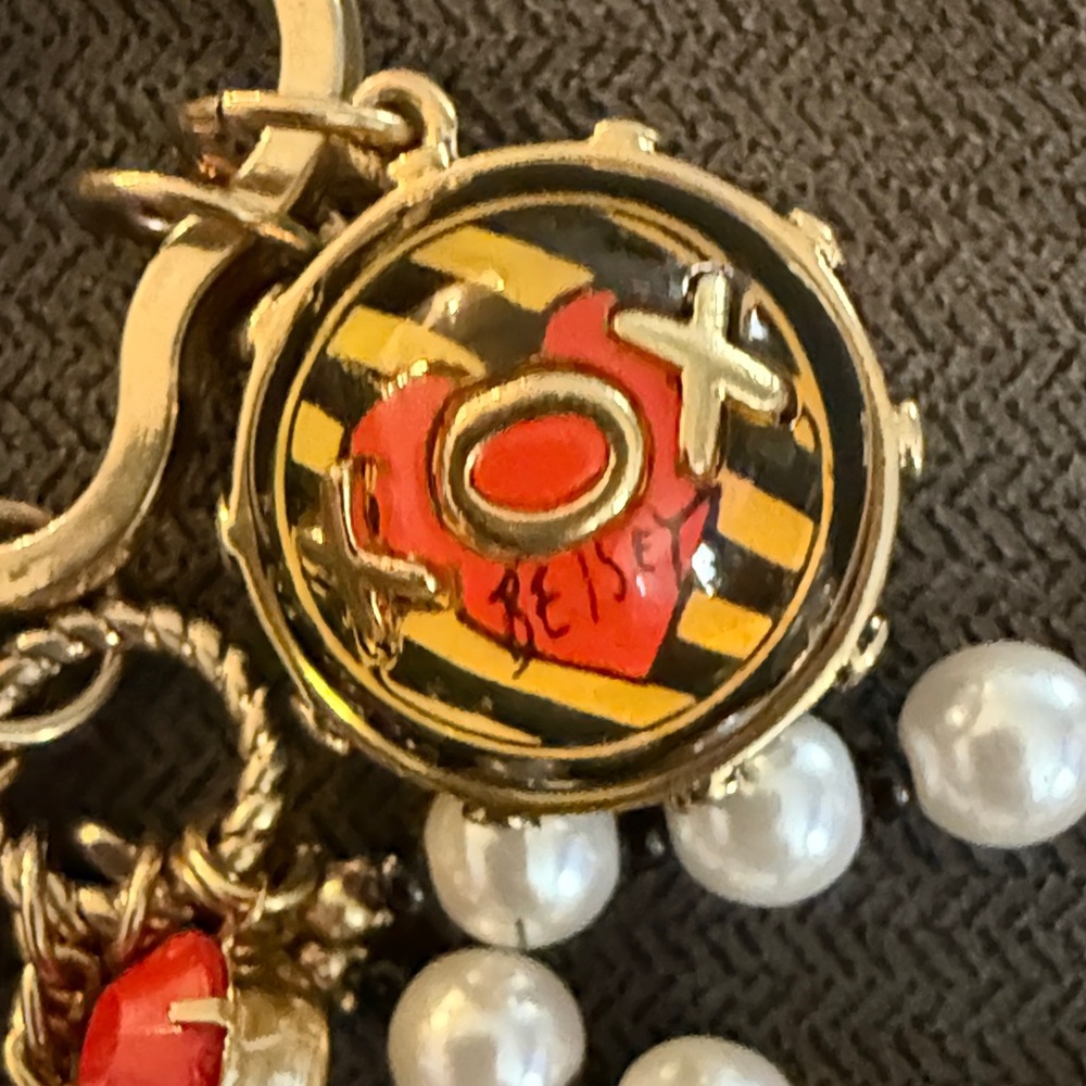 Betsey Johnson Key Fob Bag Charm World Traveler Take Me Away Vintage - Picture 11 of 13